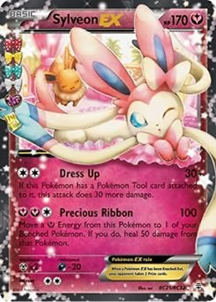 Pokemon Single Card - Generations Radiant Collection RC21/RC32 Sylveon EX Rare Near Mint