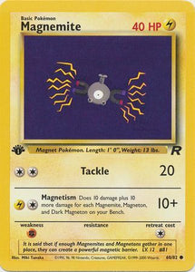 Pokemon Single Card - 1st Edition Team Rocket 60/82 Magnemite Common Pack Fresh