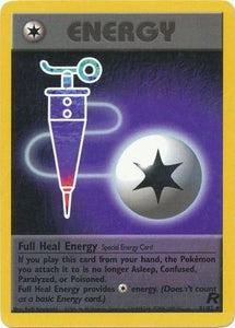 Pokemon Single Card - 1st Edition Team Rocket 81/82 Full Heal Energy Uncommon Pack Fresh