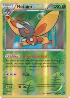 Pokemon Single Card - Fates Collide 004/124 Mothim Reverse Holo Rare Near Mint
