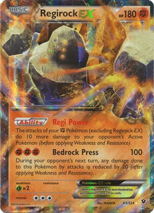 Pokemon Single Card - Fates Collide 043/124 Regirock EX Near Mint