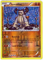Pokemon Single Card - Legendary Treasures 084/113 Terrakion Reverse Holo Rare Near Mint