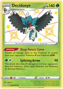 Pokemon Single Card - Shining Fates SV003/SV122 Decidueye Pack Fresh