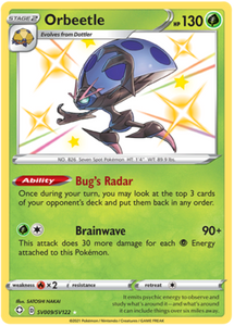 Pokemon Single Card - Shining Fates SV009/SV122 Orbeetle Pack Fresh