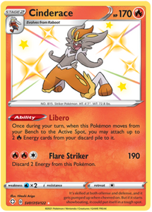 Pokemon Single Card - Shining Fates SV017/SV122 Cinderace Pack Fresh