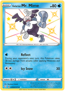 Pokemon Single Card - Shining Fates SV020/SV122 Galarian Mr. Mime Pack Fresh