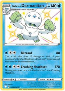 Pokemon Single Card - Shining Fates SV024/SV122 Galarian Darmanitan Pack Fresh