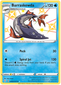 Pokemon Single Card - Shining Fates SV032/SV122 Barraskewda Pack Fresh