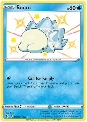 Pokemon Single Card - Shining Fates SV033/SV122 Snom Pack Fresh