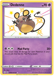 Pokemon Single Card - Shining Fates SV051/SV122 Dedenne Pack Fresh