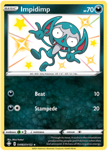 Pokemon Single Card - Shining Fates SV083/SV122 Impidimp Pack Fresh