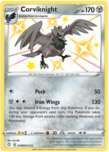 Pokemon Single Card - Shining Fates SV089/SV122 Corviknight Pack Fresh