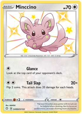 Pokemon Single Card - Shining Fates SV093/SV122 Minccino Pack Fresh