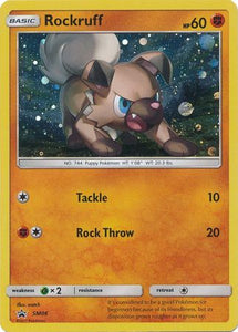 Pokemon Single Card - Sun & Moon Promo SM06 Rockruff Holo Mint Condition