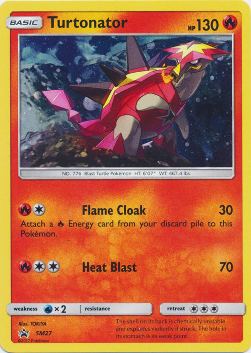 Pokemon Single Card - Sun & Moon Promo SM27 Turtonator Holo Mint Condition