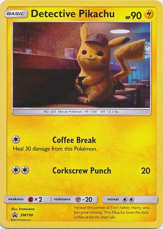 Pokemon Single Card - Sun & Moon Promo SM190 Detective Pikachu Holo Mint Condition