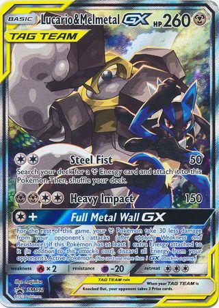 Pokemon Single Card - Sun & Moon Promo SM192 Lucario & Melmetal GX Tag Team Mint Condition