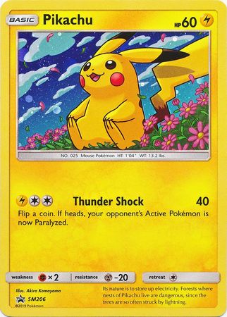 Pokemon Single Card - Sun & Moon Promo SM206 Pikachu Holo Mint Condition