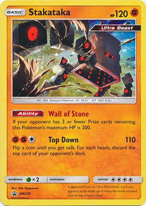 Pokemon Single Card - Sun & Moon Promo SM209 Stakataka Holo Mint Condition