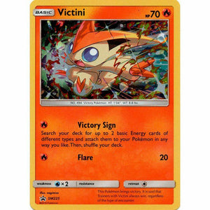 Pokemon Single Card - Sun & Moon Promo SM225 Victini Holo Mint Condition