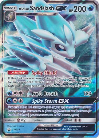 Pokemon Single Card - Sun & Moon Promo SM236 Alolan Sandslash GX Mint Condition