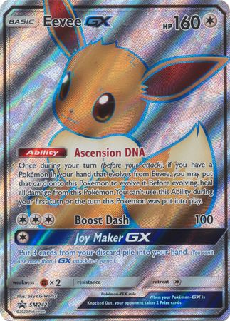 Pokemon Single Card - Sun & Moon Promo SM242 Eevee GX Pack Fresh