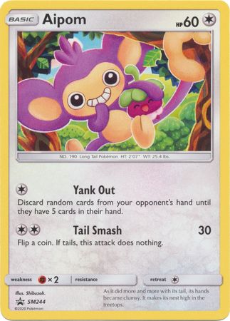 Pokemon Single Card - Sun & Moon Promo SM244 Aipom Mint Condition