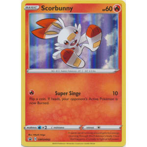 Pokemon Single Card - Sword & Shield Promo SWSH002 Scorbunny Holo Mint Condition