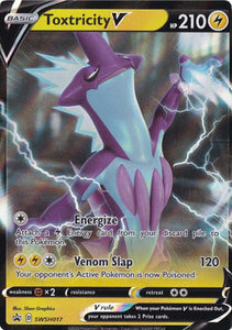 Pokemon Single Card - Sword & Shield Promo SWSH017 Toxtricity V Mint Condition