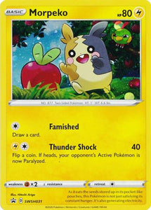 Pokemon Single Card - Sword & Shield Promo SWSH031 Morpeko Holo Mint Condition