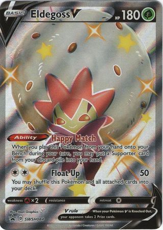 Pokemon Single Card - Sword & Shield Promo SWSH084 Eldegoss V Mint Condition