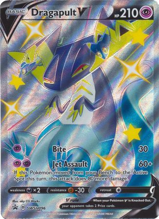 Pokemon Single Card - Sword & Shield Promo SWSH096 Dragapult V Mint Condition