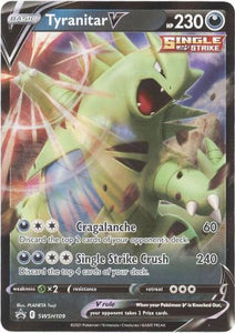 Pokemon Single Card - Sword & Shield Promo SWSH109 Tyranitar V Mint Condition