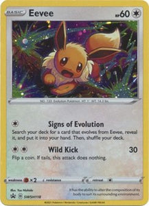 Pokemon Single Card - Sword & Shield Promo SWSH118 Eevee Holo Mint Condition