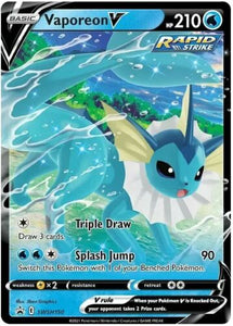 Pokemon Single Card - Sword & Shield Promo SWSH150 Vaporeon V Mint Condition