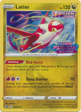 Pokemon Single Card - Sword & Shield Promo SWSH171 Latias Holo Mint Condition