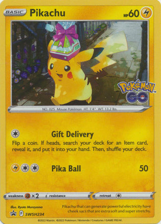 Pokemon Single Card - Sword & Shield Promo SWSH234 Pikachu Holo Mint Condition