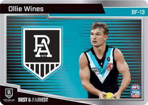 AFL Single Card - Teamcoach 2022 BF-13 Best & Fairest Silver Card Pack Fresh