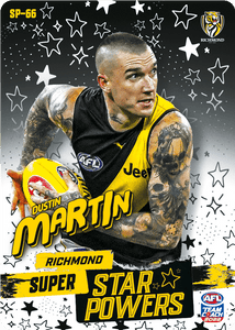 AFL Single Card - Teamcoach 2022 SP-66 Dustin Martin Star Powers Silver Card Pack Fresh