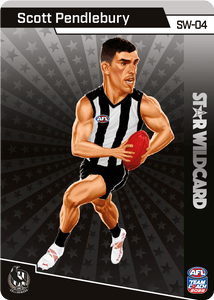 AFL Single Card - Teamcoach 2022 SW-04 Scott Pendlebury Star Wild Card Pack Fresh