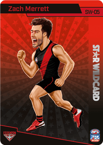 AFL Single Card - Teamcoach 2022 SW-05 Zach Merrett Star Wild Card Pack Fresh