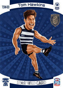 AFL Single Card - Teamcoach 2021 TSW-03 Tom Hawkins Trophy Star Wild Card Pack Fresh