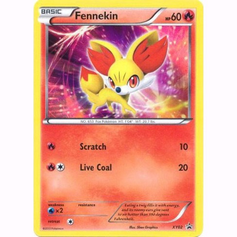 Pokemon Single Card - XY Promo XY02 Fennekin Holo Mint Condition