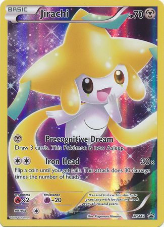 Pokemon Single Card - XY Promo XY112 Jirachi Full Art Holo Near Mint Condition