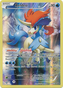 Pokemon Single Card - XY Promo XY118 Keldeo Full Art Holo Near Mint Condition