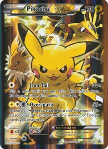 Pokemon Single Card - XY Promo XY124 Pikachu EX Full Art Holo Near Mint Condition