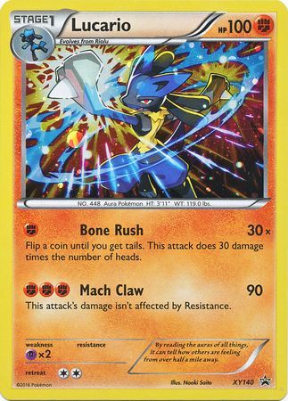 Pokemon Single Card - XY Promo XY140 Lucario Holo Mint Condition