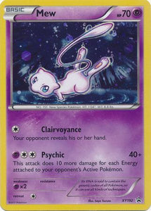 Pokemon Single Card - XY Promo XY192 Mew Holo Mint Condition