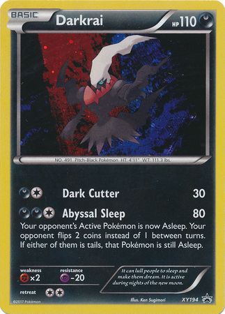 Pokemon Single Card - XY Promo XY194 Darkrai Holo Mint Condition