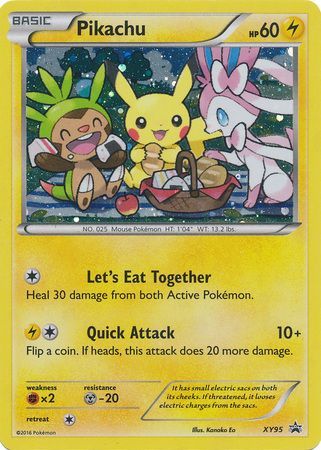 Pokemon Single Card - XY Promo XY95 Pikachu Holo Mint Condition